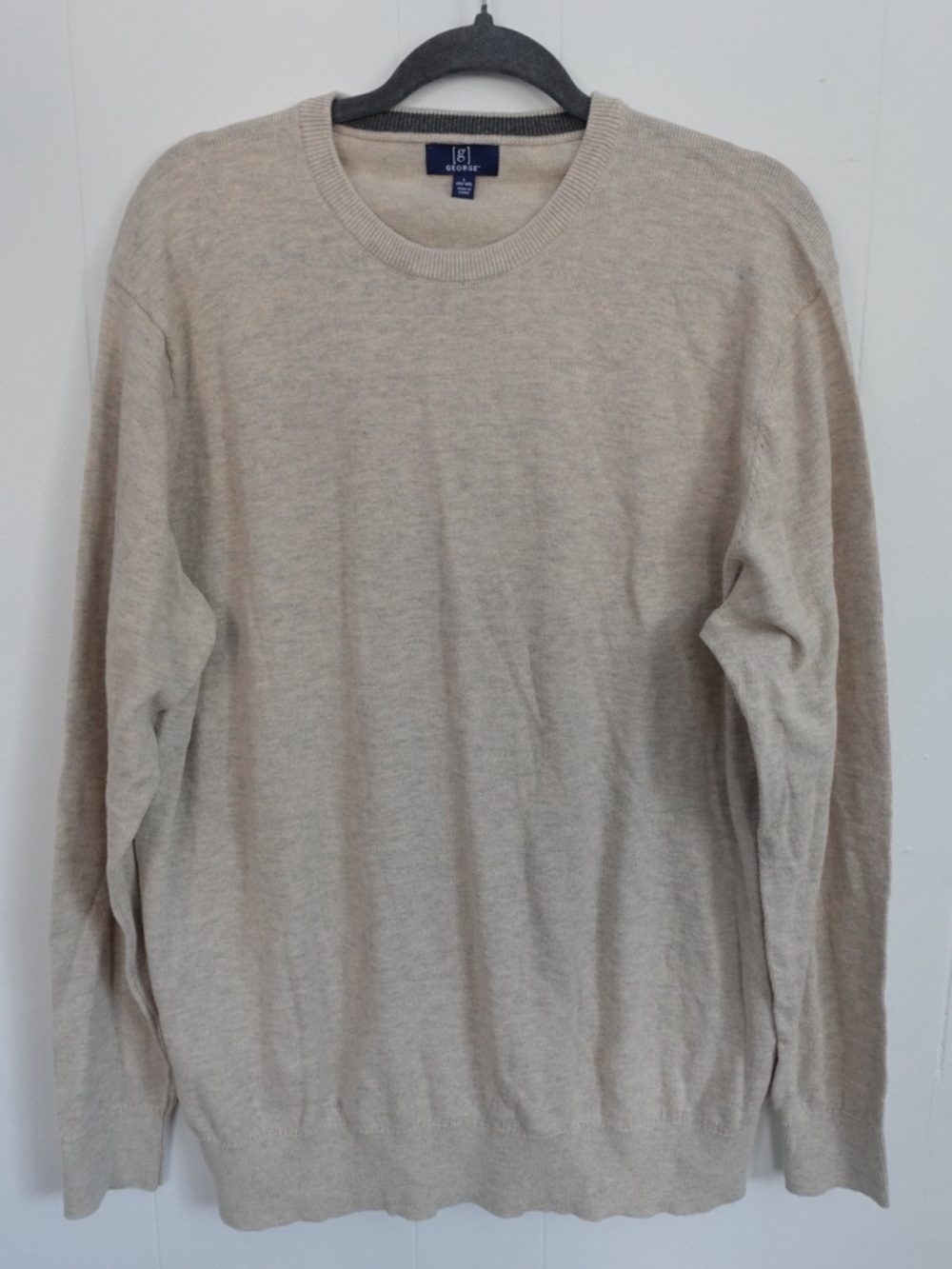 George Men’s Crewneck Sweater in Beige